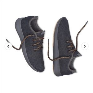Allbirds Wool Runner Mizzels Unisex Shoe Natural Black with Dark Grey Soles
